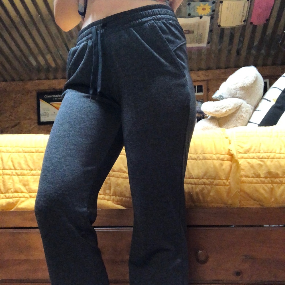 Grey adidas sweat pants